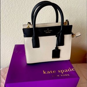 NWT Kate Spade Bag Cameron street mini candance. Color: Black/Cream